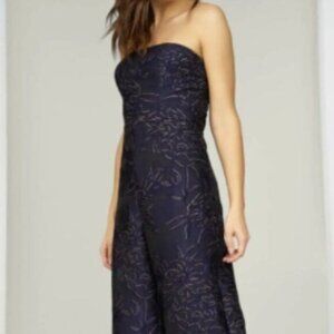 Anthro Bremerton Women's Jumpsuit navy  blue size 0